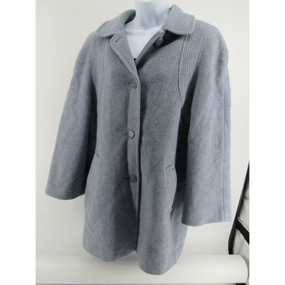 London Fog Jackets & Blazers - London Fog Women's trench coat Gray size 14 wool blend